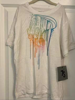 SEVEN SOULS White Tee — Size 14/16
